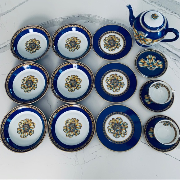 Hermes Vintage Cocarde de Soie Salad Plates Set/3 - Picture 5 of 9